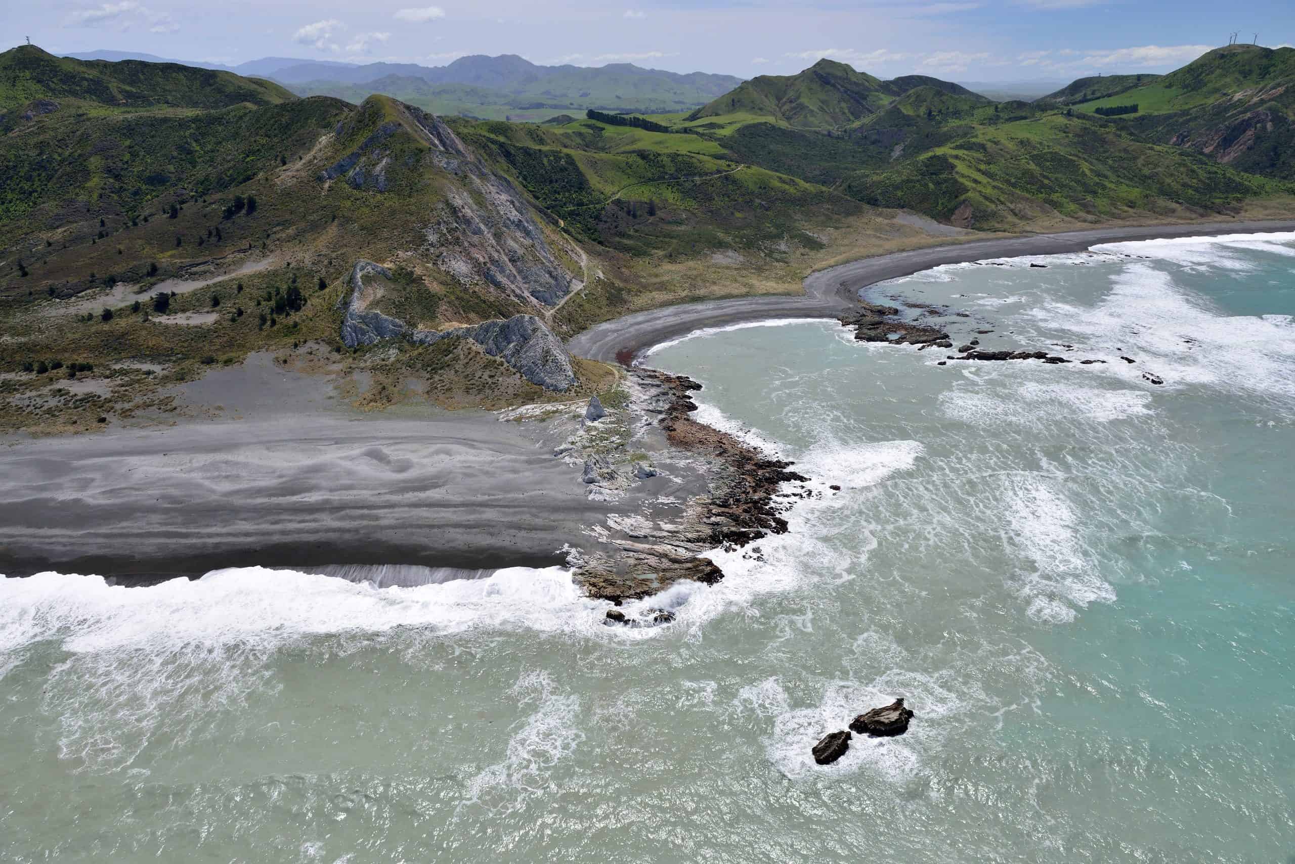 Uplift at Needles Point triggered by the 2016 Kaikoura Earthquake. © GNS Science