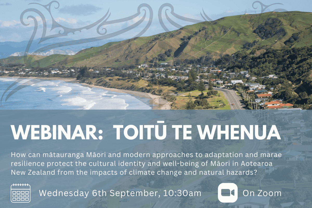 Toitū te whenua webinar banner for website